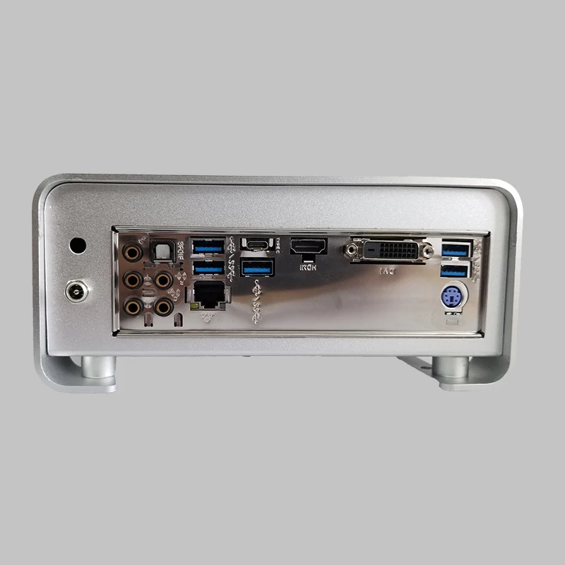 Full Aluminum Slim MINI ITX Desktop Chassis for HTPC Host I5 7500 Gaming Computer Metal Gear ITX fo