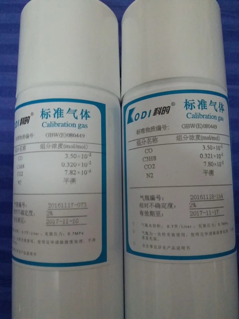 Calibration gas