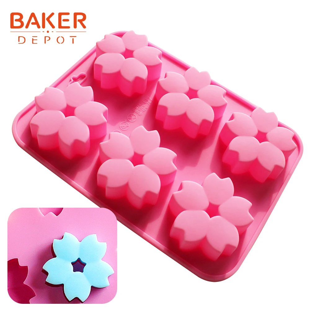Diy Cake Silicone Mould Handmade Soap Mold Chocolate Jelly Pudding Molds Baking Tool With 6