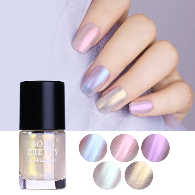 9ml Born Pretty Clear Shell Glitter Nail Polish Glimmer Nail Lacquer