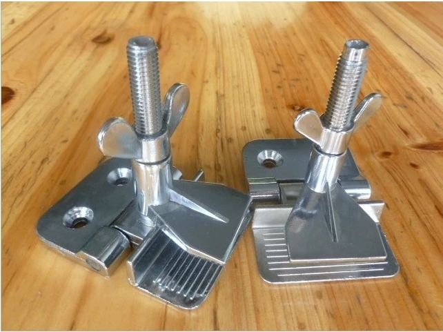 

2 pcs silk screen printing butterfly frame hinge clamps