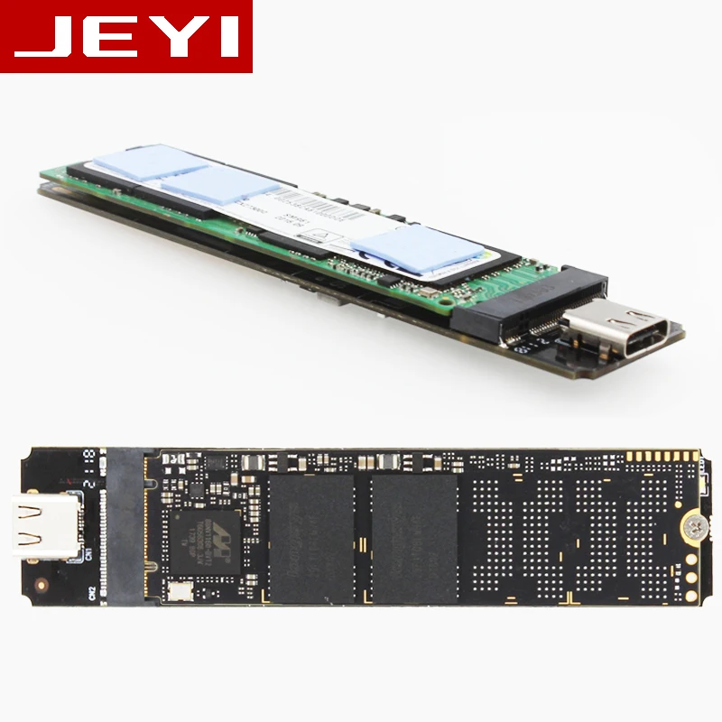 JEYI i9 HDD Enclosure mobile hdd box hdd case m.2 NVME aluminium   TYPE C3.1 JMS583 m.2 USB3.1 M.2 PCIE SSD U.2 PCI-E TYPEC 