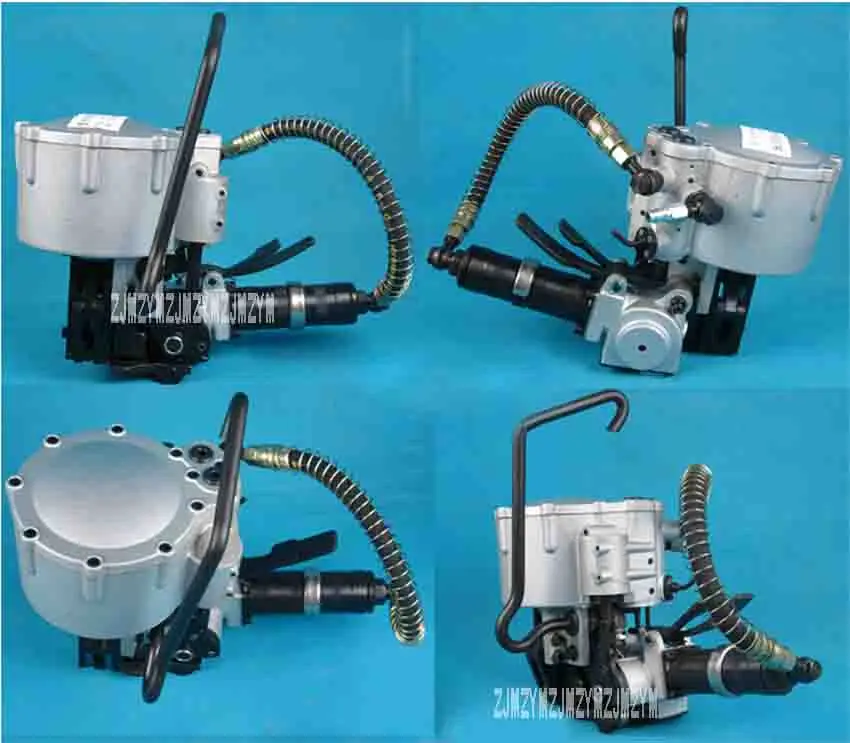 ZJMZYM Новые Пневматические Сталь Связывая Машина KZ-32 Комбинированная Машина Металла Пресс-Подборщики для 32 мм Стальной Ленты 0.35-0.6MPA 5.3 М/МИН