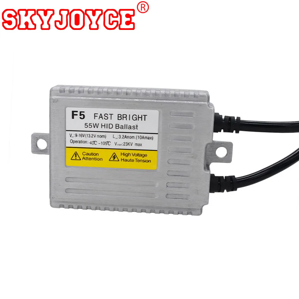 SKYJOYCE F5 55W fast bright hid ballast for Cnlight H1 H3 H7 H11 fast brightness hid xenon kit 380% brighter ballast ignition (2)