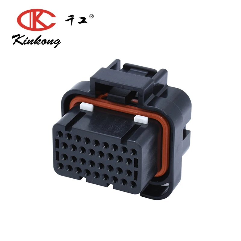

Kinkong SUPER SEAL Series, 4 Row 34 Way Cable Mount Plug Housing With Terminals