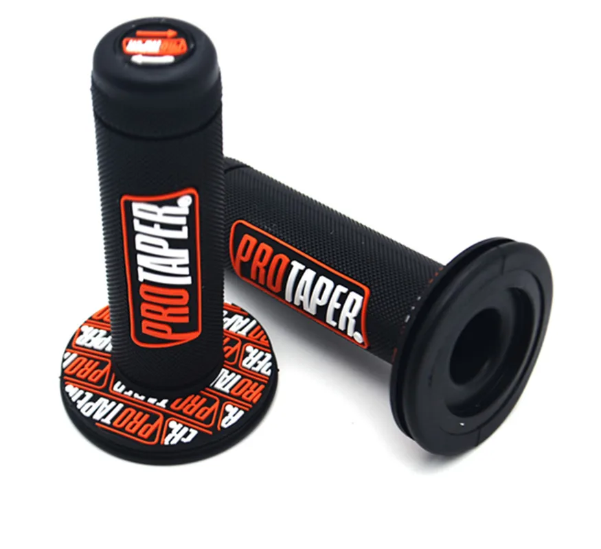 7/" резиновая ручка для мотоцикла girp Pro taper высокое качество Protaper Dirt Pit Bike - Цвет: Black. orange