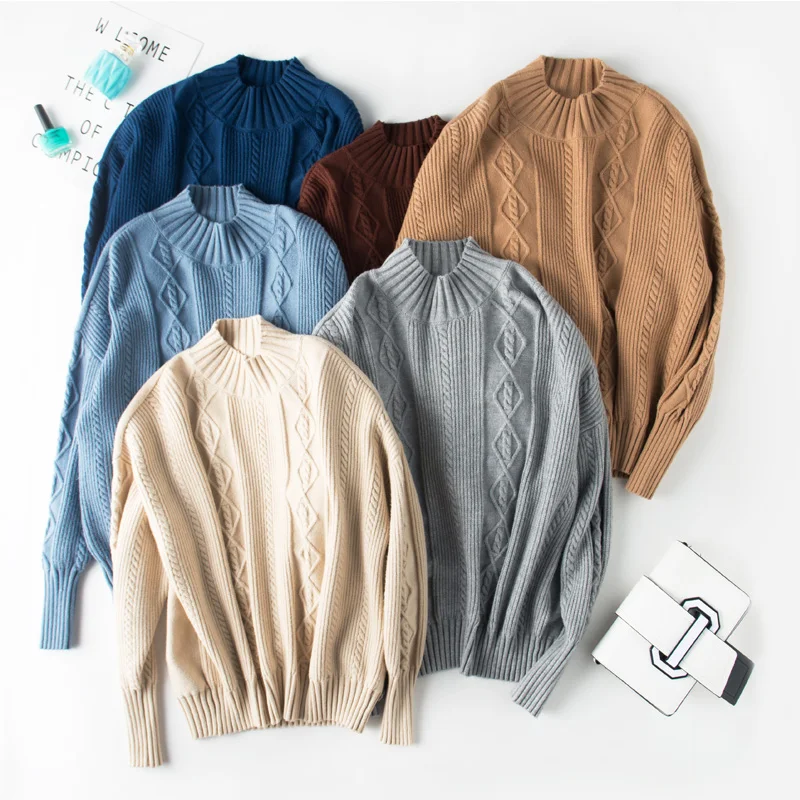 ZEHANGSEA-Autumn sweater 18 new round neck long sleeve short female pullover European and American style wild women sweater