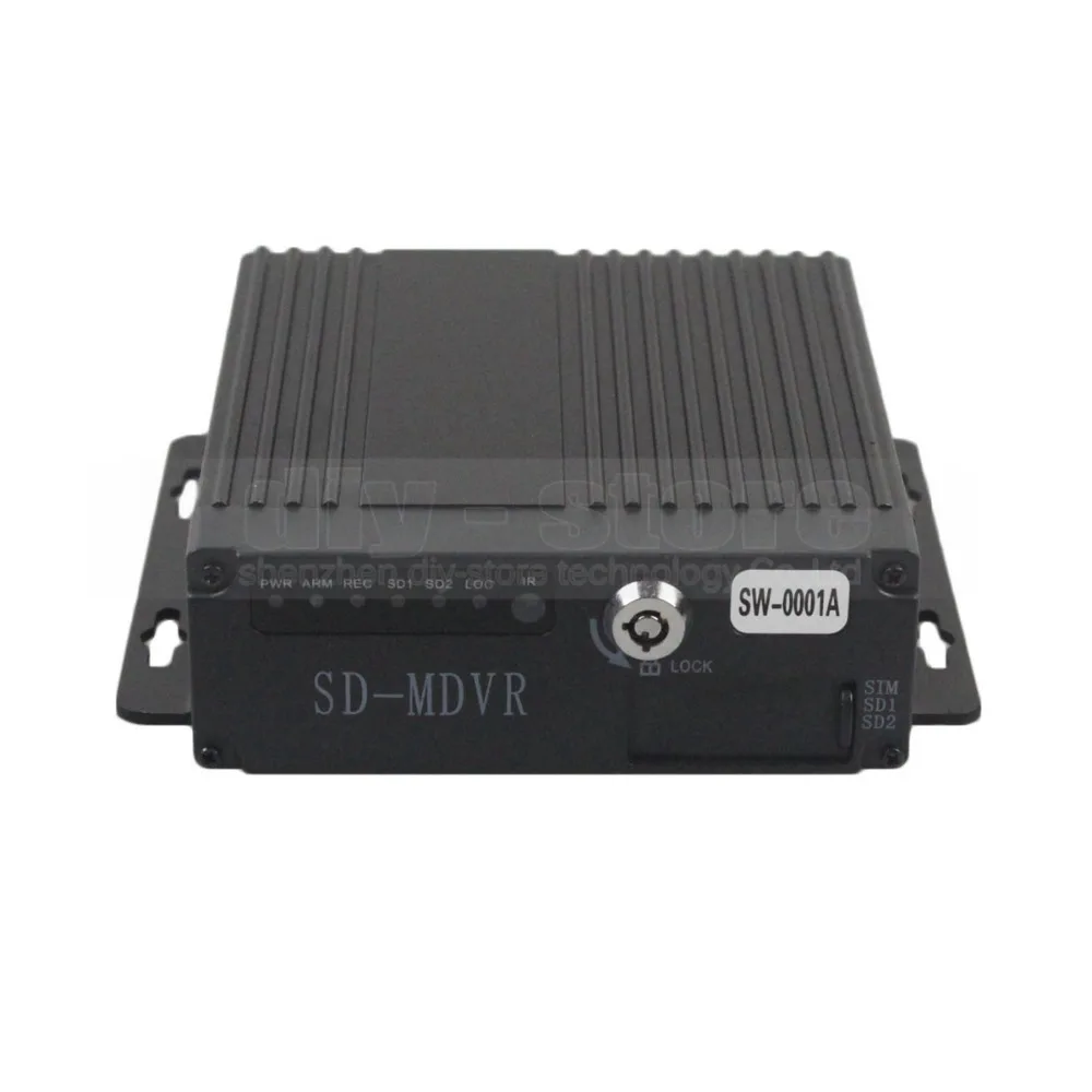 Excellent DIYKIT SD 4CH Car DVR Video Recorder 7inch  HD Car Monitor + 4 x Night Vision Rear View Camera For Truck Van Bus 2