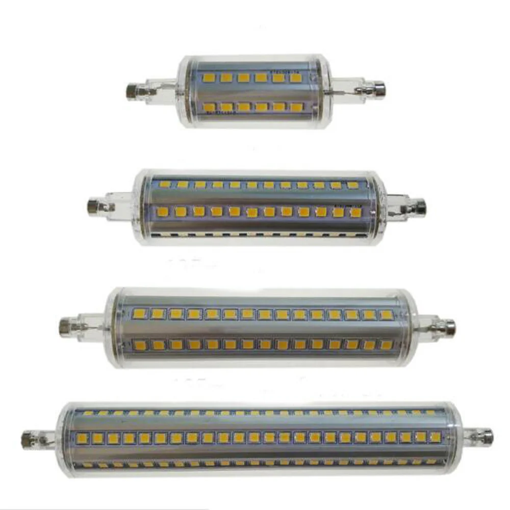 Диммируемая лампа R7S светодиодный Кукуруза 2835 SMD 78 мм 118 135 189 свет 5 Вт 10 12 15 замена