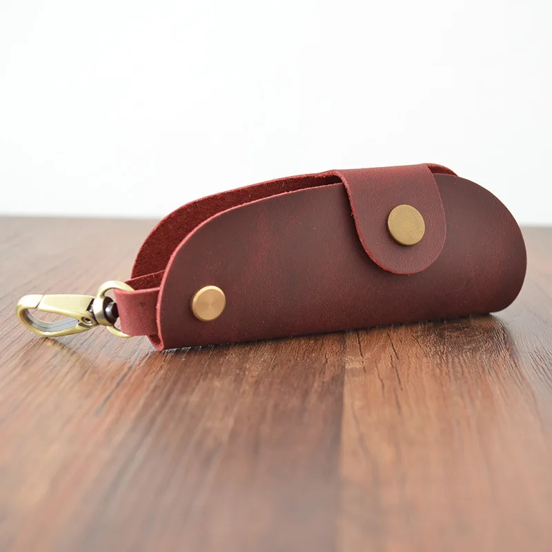 

Handwork Genuine Leather Car Key Housekeeper Holders Key Bag Case Wallet Keysmart Leather Leather Smart Key Holder Pouch