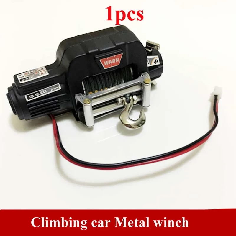 

1Pcs Simultion Metal Winch Electricity Automatic Crawler Winch for 1/10 RC Model Cars 4WD D90 Axial SCX10 Trx-4 Traction Hook