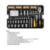 DEKOPRO 258 Pcs Tool Set with Rolling Tool Box Metric Socket Wrench Hand Tool Kit Storage Case Socket Wrench Screwdriver Knife ► Photo 3/6