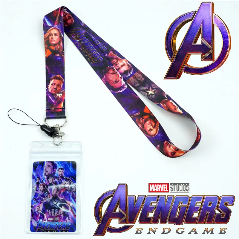 

New Superhero Figure Lanyards Neck Strap Mobile Phone Straps ID Card Badge Holder Rope Key Chain Cosplay accessoires Gift