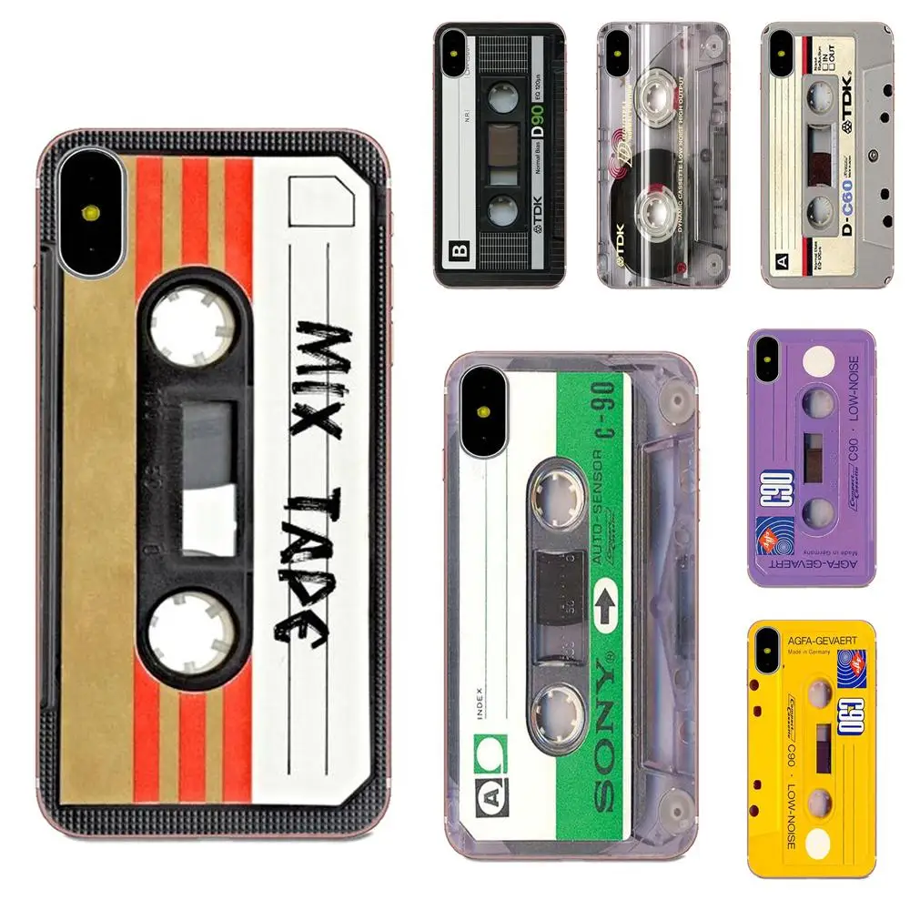 

For Xiaomi Redmi Mi Note 7 8 9 SE Pro Lite Go Play Design Novelty Fundas Mobile Phone Shell Classical Old Cassette