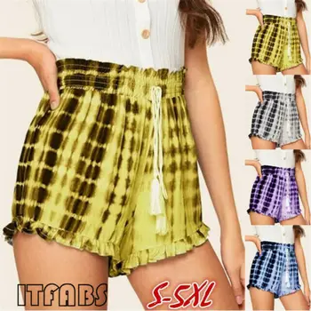 

Hirgin 2019 Newest Fashion Hot Sexy Wholesale Women Summer Casual Loose Shorts Stripe Beach High Waist Shorts