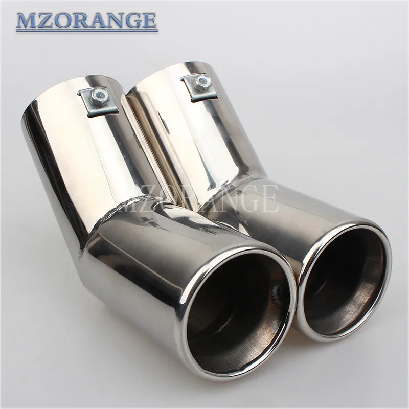 

Chrome STAINLESS STEEL EXHAUST PIPE TAIL REAR MUFFLER TIP TAILPIPE For VW MK4 Golf Jetta Bora 1999 2002 2003 2004 2004 2005 2006