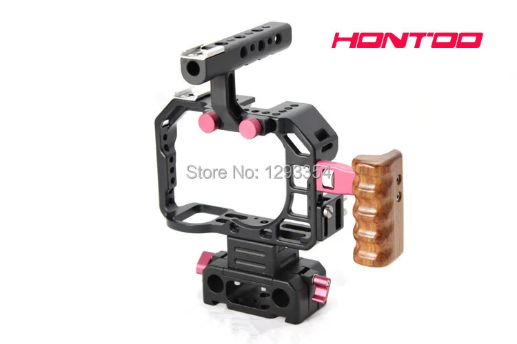 Hooton A7S Rig DSLR Cage с верхней ручкой основание деревянной для камеры Sony Tilta Movcam Lanpart 15 мм