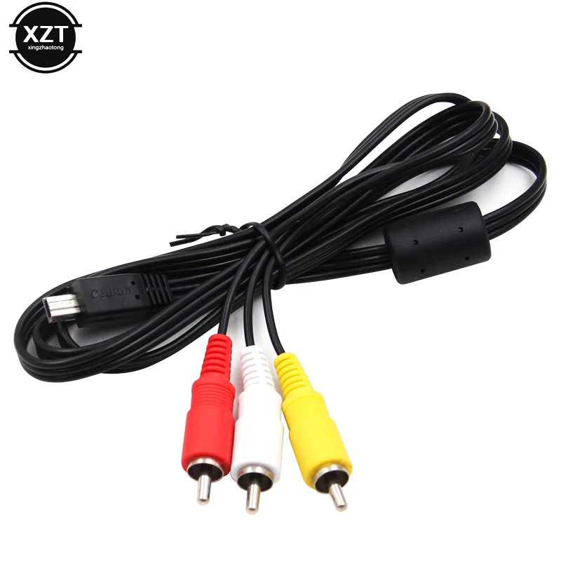 Мини USB к 3 RCA AV кабелю для камеры Canon EOS 5D2 5D Mark III 6D 7D 60D 70D 700D 760D G7X G1X DSLR