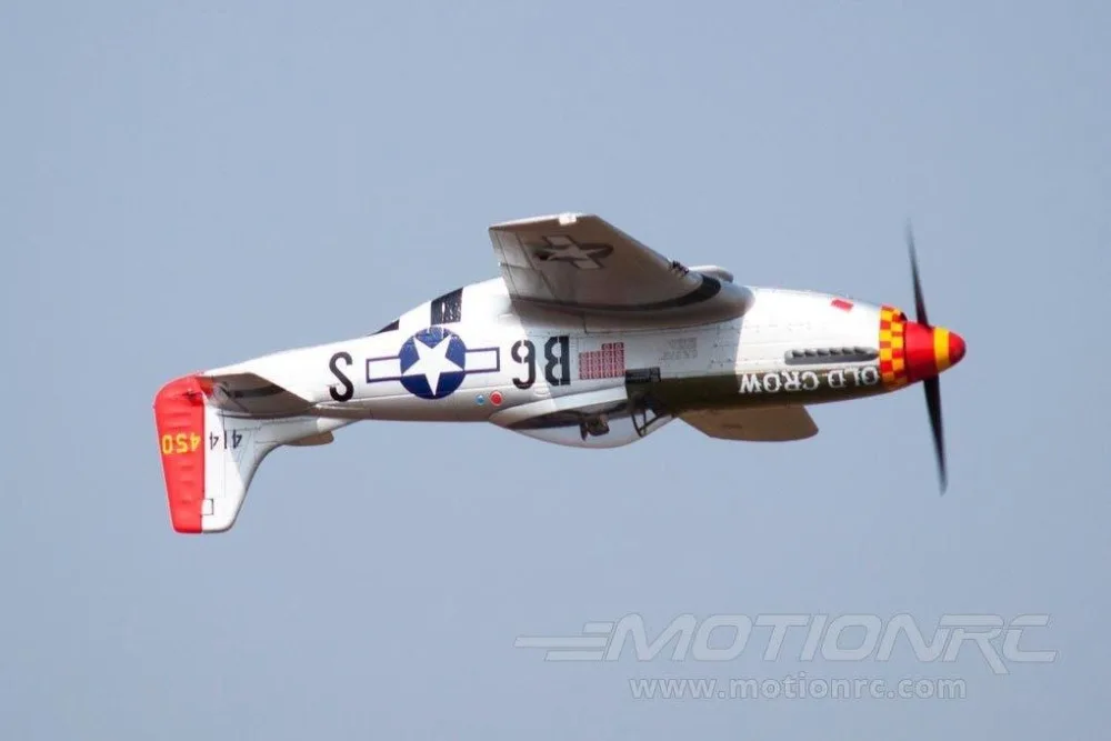 Радиоуправляемый самолет Warbird Freewing P51 2 лезвия старый ворона спортивная версия|plane