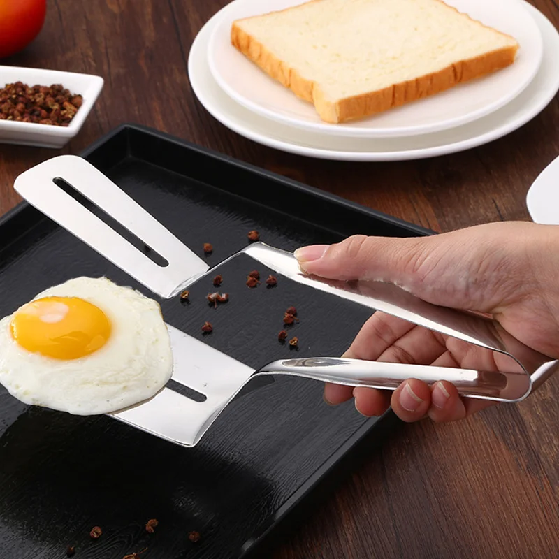1Pcs Multifunctional Stainless Steel Non Stick Barbecue Clip BBQ Tongs Kitchen Tongs Bread Meat Vegetable Clamp Cooking Tools
