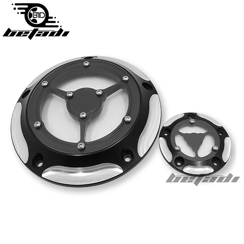 Мото ЧПУ Дерби календари Minuterie Couverture Pour для Harley Touring Road King DynaSoftail Fatboy Du Patrimoine Capot Moteur