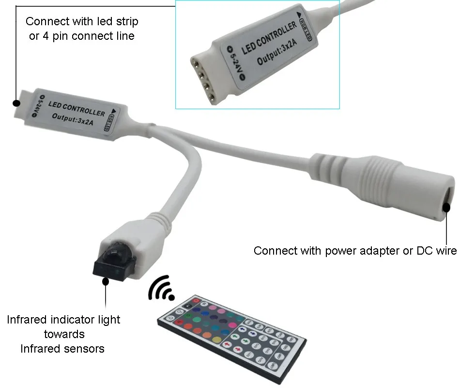 Светодиодный светильник SMD 5050 RGB 5 м 10 м 60 светодиодный s/M 30 светодиодный s/M лента Диодная Гибкая Водонепроницаемая DC 12 В+ пульт дистанционного управления+ адаптер EU