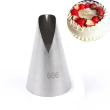 686 трубопровод кекс 304 из нержавеющей стали глазурь трубопроводов сопла украшения торта Совет выпечки Кондитерские инструменты формы для выпечки