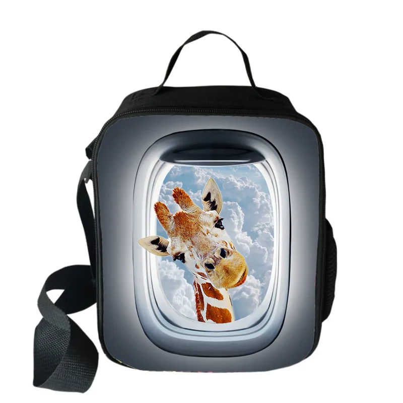 

New Printing Animal Men Women Large Capacity Portable Lunch Bag Insulated Tote Travel Food Lunch Storage Hand Bags