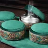 Compartir HO verde bolsa de terciopelo sin humo la moxibustión caja chino palitos Moxa quemador acupuntura meridiano calefacción terapia mujeres ► Foto 1/6