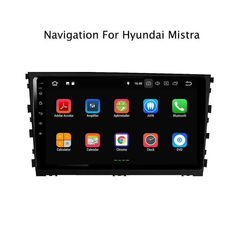 Top 10.1" 2G RAM 16G ROM Android 8.1 Car DVD Multimedia Player For Hyundai Mistra 2013 2014 2015- GPS Navigation Radio Stereo Audio 3
