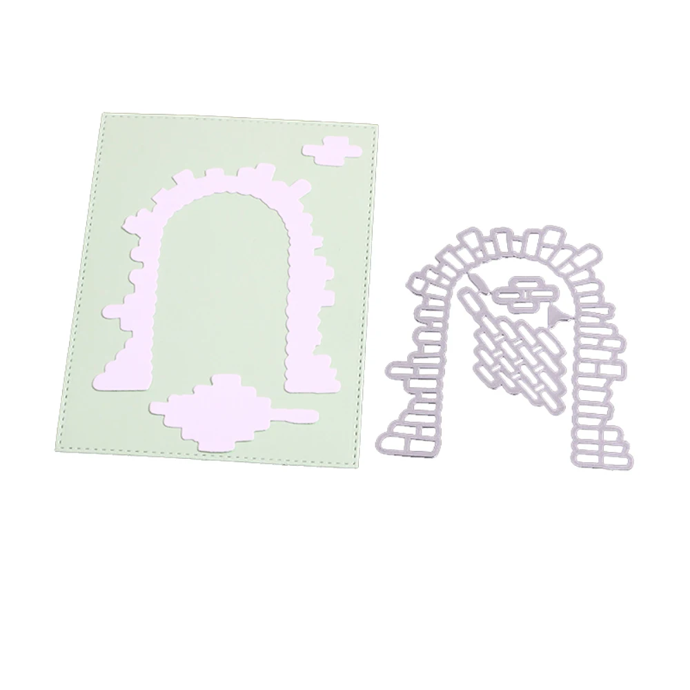 

Lychee Life Wall Brick Design Metal Cutting Dies Stencils DIY Scrapbooking Album Decorative Embossing Cards Die Cutting Template