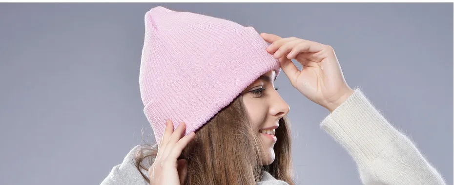 FURTALK Женщина Шерсти Вязать Шапочки Hat Манжеты Шапочка Смотреть Cap Весна Череп hat Зимняя шапка