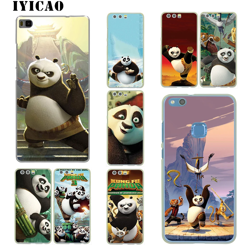 IYICAO кунг фу Панда футляр для huawei P30 P20 P9 P10 плюс P8 Lite Pro P Smart 2019 Nova 2i 3i 4|Чехлы-накладки|
