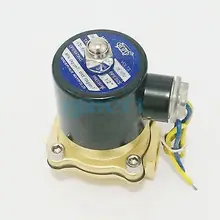2W-160-15 нормально закрытый 1/" BSP соленоид 12VDC 24VAC/DC 36VAC/DC 110VAC 220VAC 380VAC латунный клапан 2 порта водяной воздушный масляный