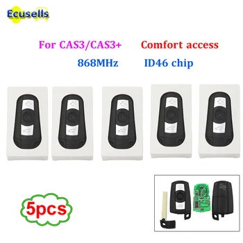

5pcs Full Smart keyless 3 BUTTON 868mhz Remote Key with ID46 chip for BMW 1 3 5 Series X5 X6 2006-2011with Comfort Access System