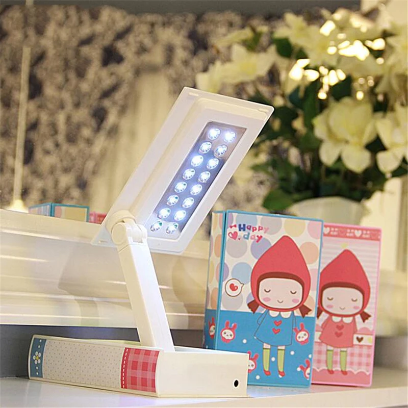3 Colors Cute Foldable LED Lamp Eye Protection Reading Night Light Desk