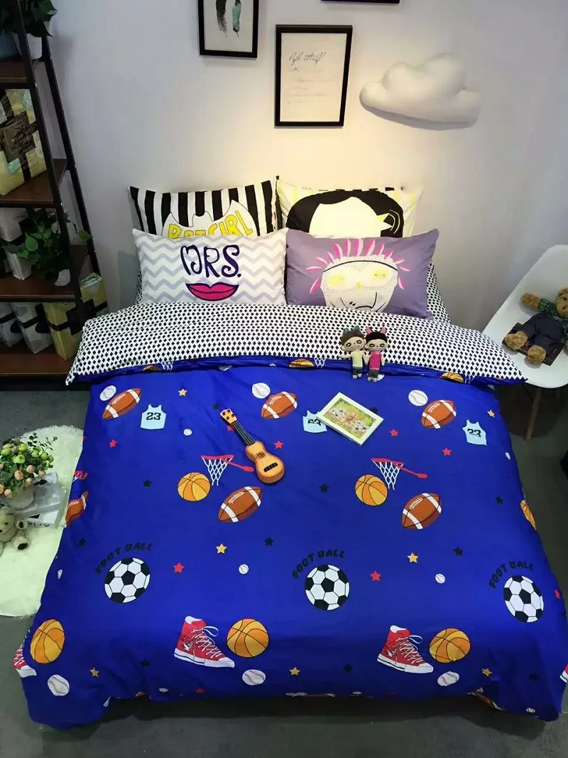 Online kopen wholesale voetbal bed set uit china voetbal bed set ...
