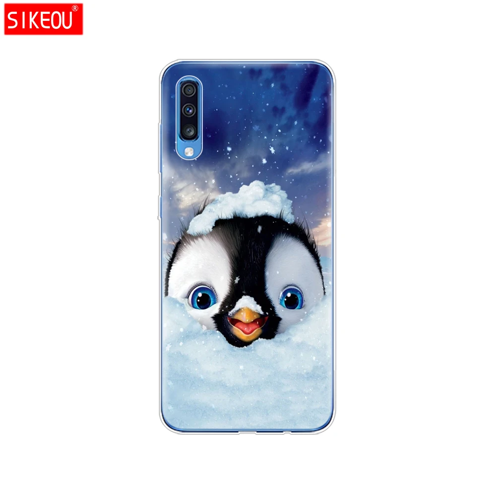 For Samsung A70 Case Soft TPU Phone Back Cover For Samsung Galaxy A70 silicon Cases Coque Capa A 70 A705 A705F bumper Cat - Цвет: 12098