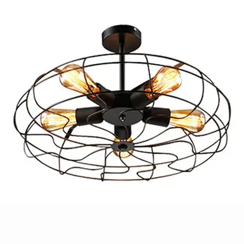

Loft Vintage Ceiling light fixtures E27 5bulbs Iron lamp Edison vintage industrial lighting 110v 220v