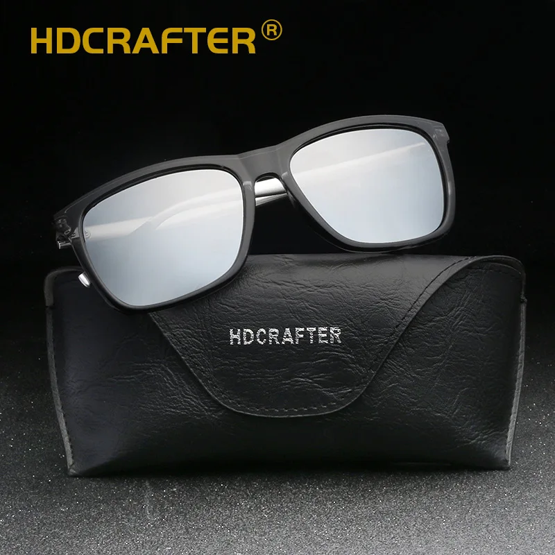 Квадратные алюминиевые солнцезащитные очки HDCRAFTER для мужчин и женщин винтажные