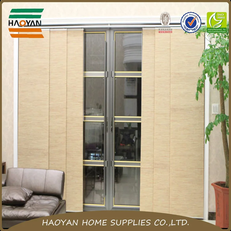 Aluminum Alloy Custom Sized Blinds Fabric Sliding Door