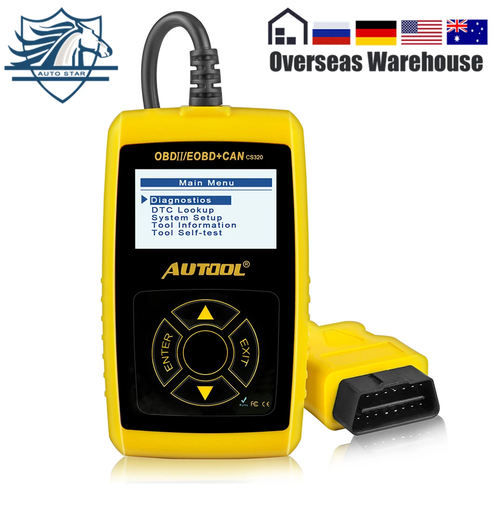 AUTOOL CS320 может OBD2/EOBD (система бортовой диагностики двигателя DCT данных в режиме