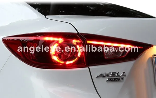 Для Mazda 3 2014-2015 год светодиодные задние фонари сзади светло-красный цвет