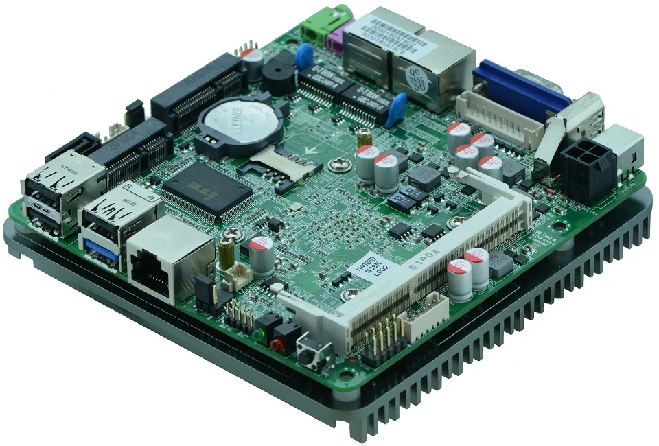 Sin ventilador 2 puertos ethernet J1900 Mini pc placa base con nic dual STX N39_19|placa pc|2 ethernetplaca |