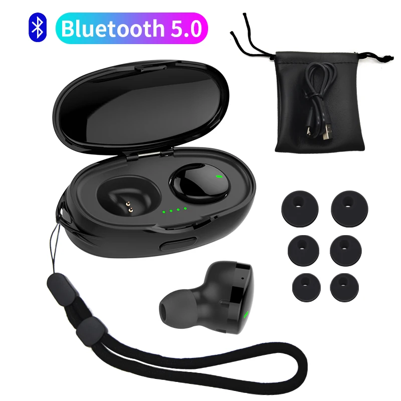

Small Bluetooth Earphones Headphones TWS True Wireless Earbuds Waterproof Sport Stereo Earphone Handsfee Calling For Android IOS
