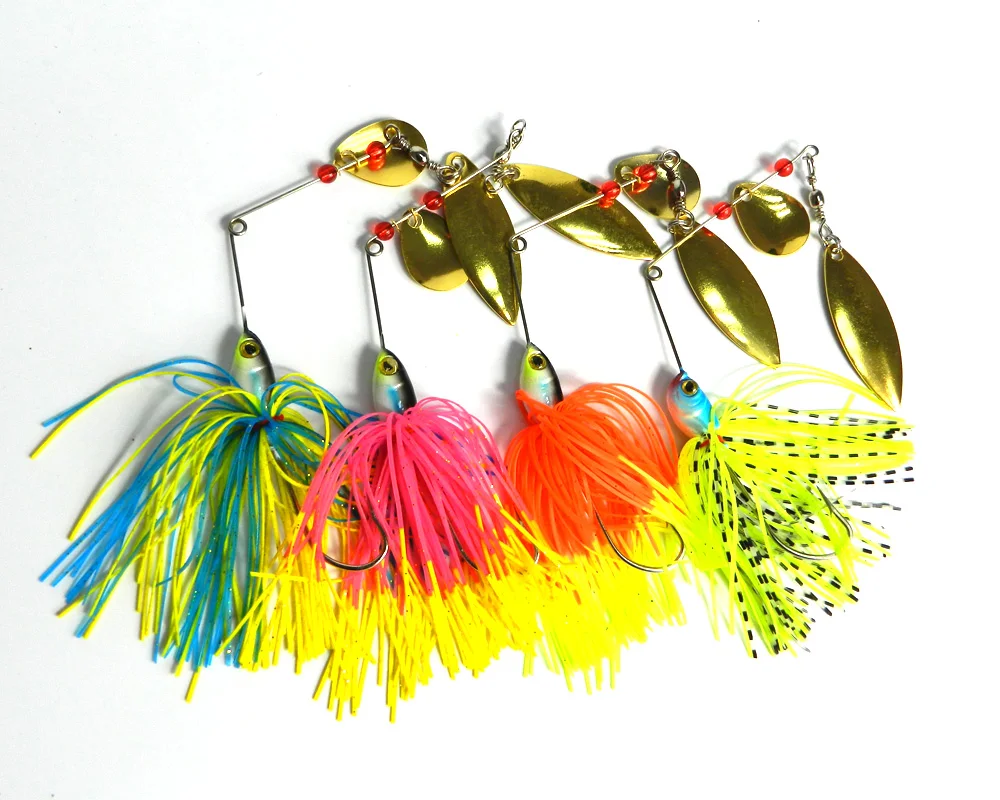 4 шт. 19 5 г spinnerbaits Ложка металлическая приманка со свинцовым buzzbaits рыболовные