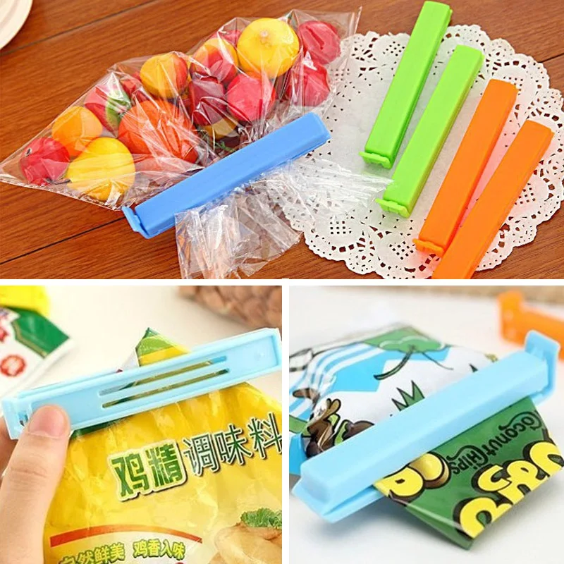 

6PCS Cute Food Snack Bag Storage Sealing Clips Practical Sealer Clamp Plastic Tool Ziplock Food Storage Clip Home Organization