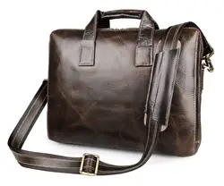 Бесплатная доставка JMD 100% натуральная кожа мужской портфель сумка для ноутбука сумки #7167C-1