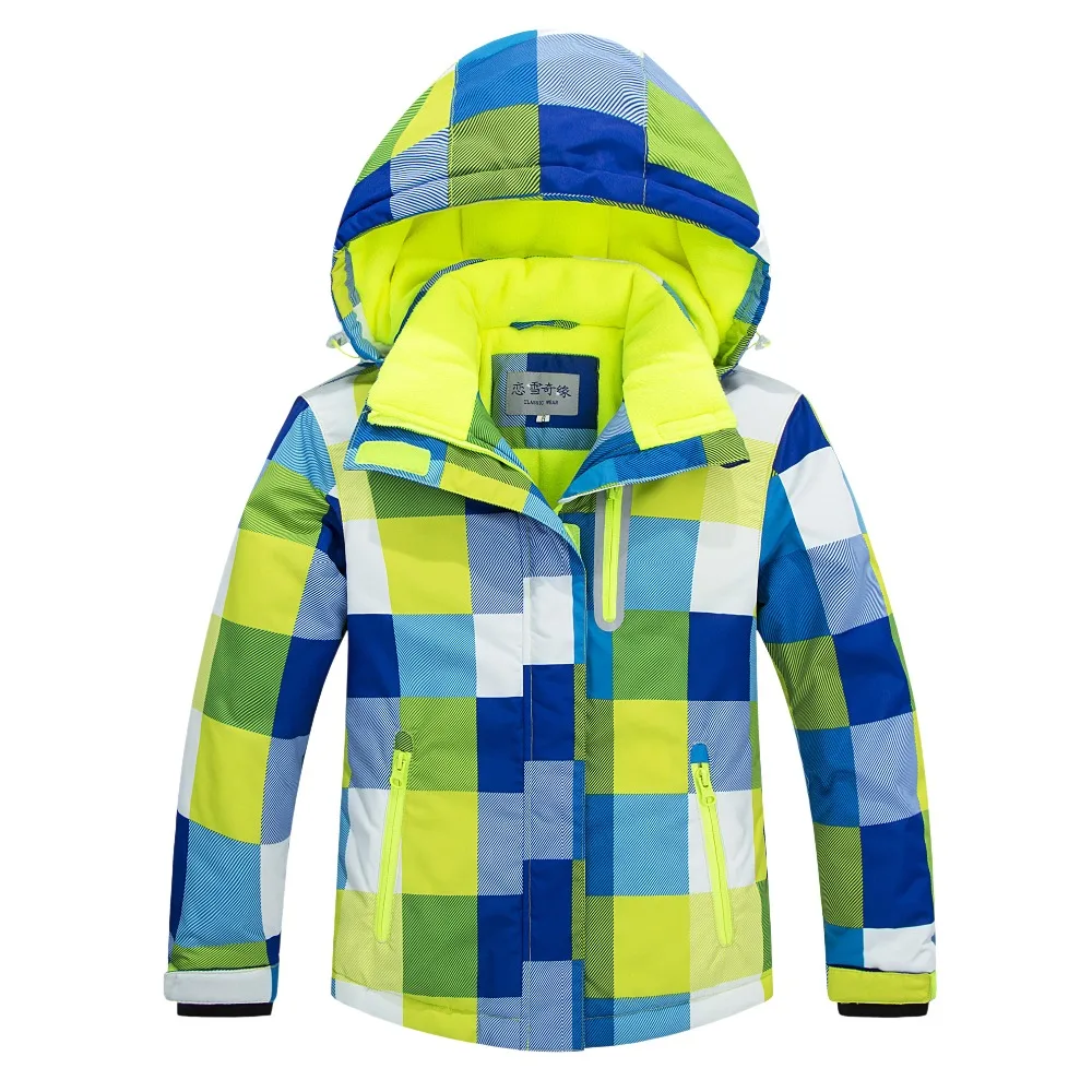 Russian winter jacket girls boys thicken windproof waterproof warm outerwear coat cotton padded down jacket children