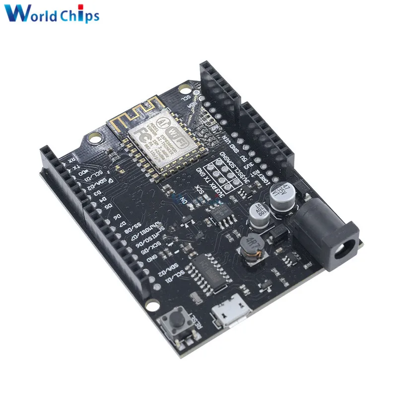 Для WeMos D1 R2 WiFi ESP8266 esp12f ESP-12F CH340 V2.1.0 макетная плата модуль Micro USB для Arduino UNO R3 ONE Nodemcu